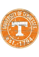 Tennessee Volunteers Established Date Circle 24 Inch Sign - Orange