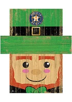 Houston Astros Leprechaun Head Sign - Navy Blue
