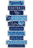 Tennessee Titans Celebrations Stack 24 Inch Sign - Blue