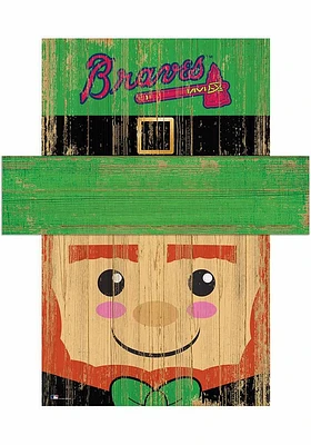 Atlanta Braves Leprechaun Head Sign - Blue