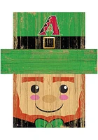 Arizona Diamondbacks Leprechaun Head Sign - Red