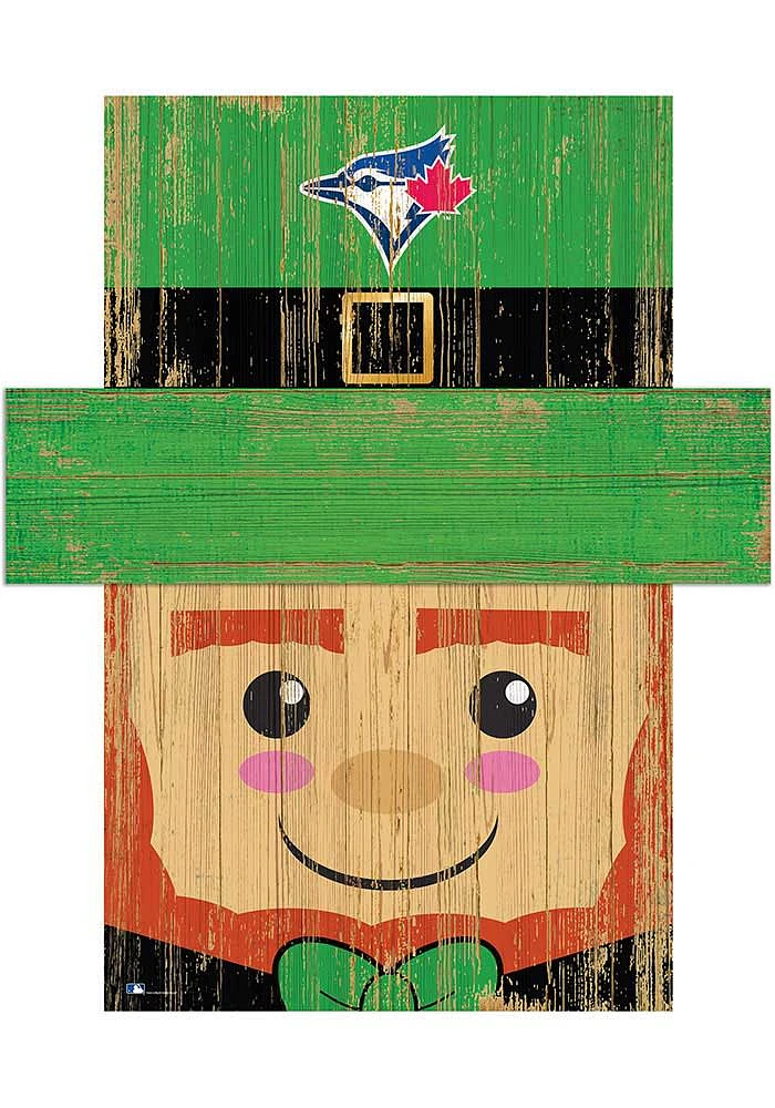 Toronto Blue Jays Leprechaun Head 6x5 Sign - Blue