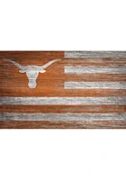 Texas Longhorns Distressed Flag 11x19 Sign - Burnt Orange