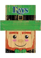 Tampa Bay Rays Leprechaun Head 6x5 Sign - Blue