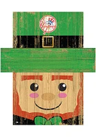 New York Yankees Leprechaun Head 6x5 Sign - Blue