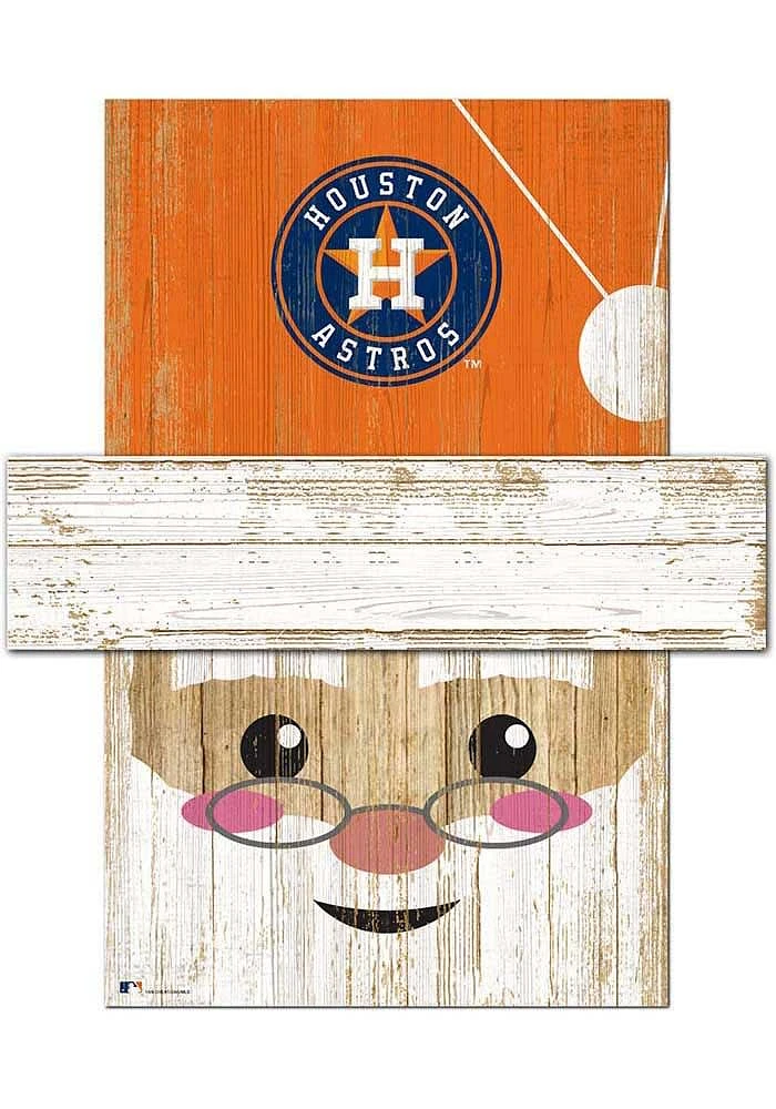 Houston Astros Santa Head Sign - Navy Blue