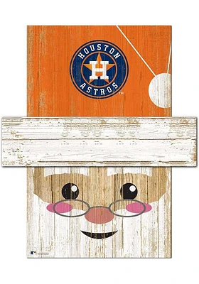 Houston Astros Santa Head Sign - Navy Blue