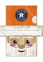 Houston Astros Santa Head Sign - Navy Blue