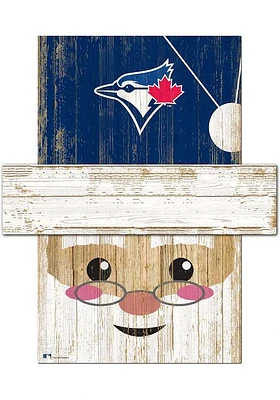 Toronto Blue Jays Santa Head Sign - Blue