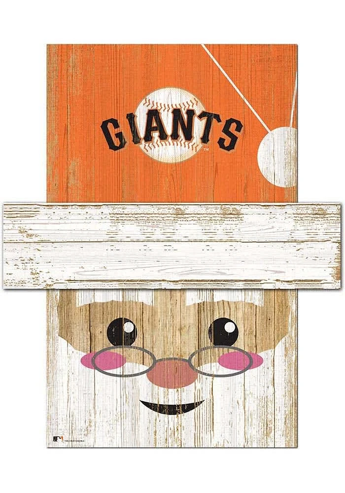 San Francisco Giants Santa Head Sign - Orange