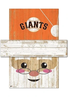 San Francisco Giants Santa Head Sign - Orange