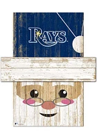 Tampa Bay Rays Santa Head Sign - Blue