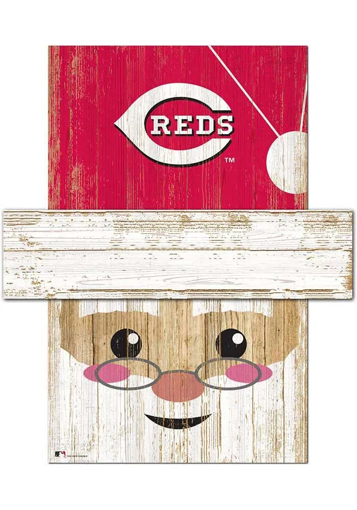 Cincinnati Reds Santa Head Sign