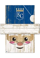 Kansas City Royals Santa Head Sign - Blue