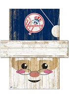 New York Yankees Santa Head Sign - Blue