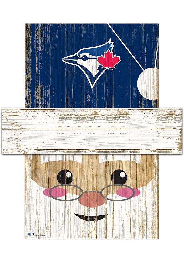 Toronto Blue Jays Santa Head 6x5 Sign - Blue