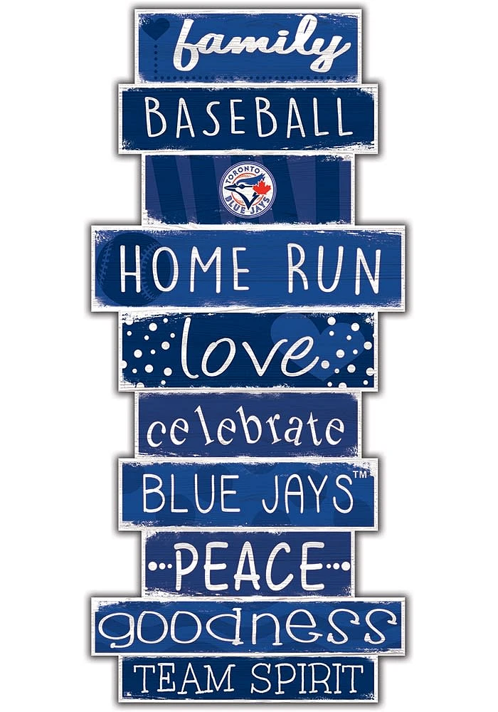 Toronto Blue Jays Celebrations Stack 24 Inch Sign - Blue