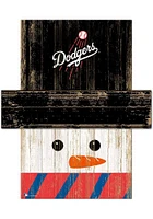 Los Angeles Dodgers Snowman Head Sign - Blue