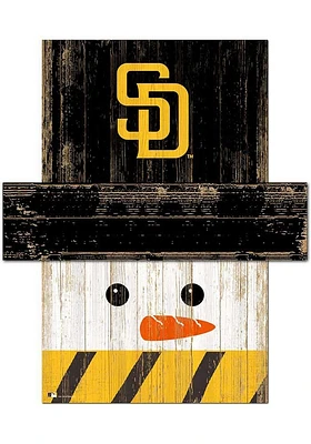 San Diego Padres Snowman Head Sign - Brown