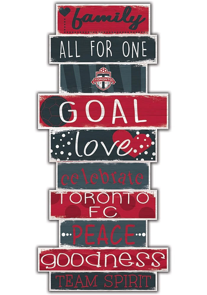 Toronto FC Celebrations Stack 24 Inch Sign - Red