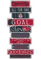 Toronto FC Celebrations Stack 24 Inch Sign - Red