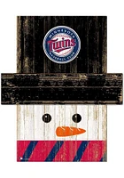 Minnesota Twins Snowman Head Sign - Blue