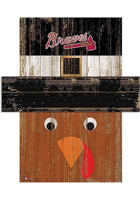 Atlanta Braves Turkey Head Sign - Blue