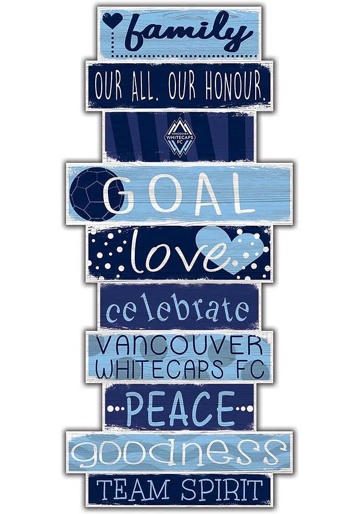 Vancouver Whitecaps FC Celebrations Stack 24 Inch Sign - Blue