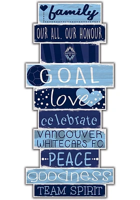 Vancouver Whitecaps FC Celebrations Stack 24 Inch Sign - Blue
