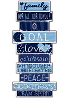 Vancouver Whitecaps FC Celebrations Stack 24 Inch Sign - Blue