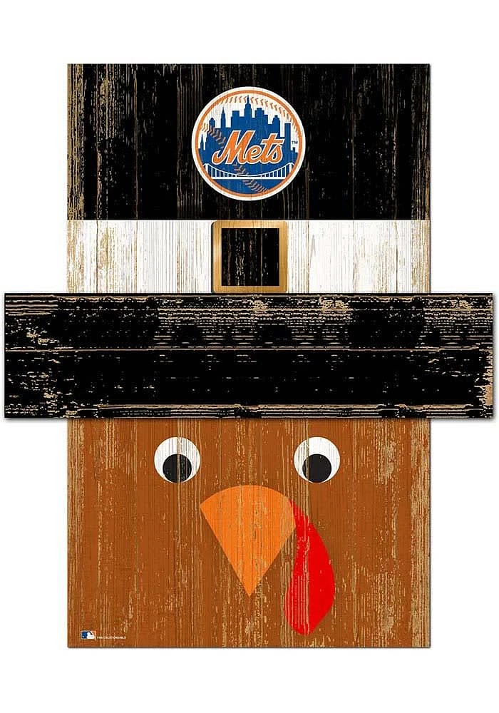 New York Mets Turkey Head Sign - Blue