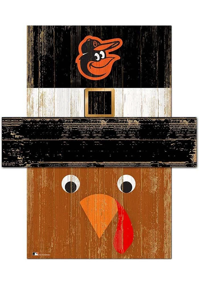 Baltimore Orioles Turkey Head Sign - Orange