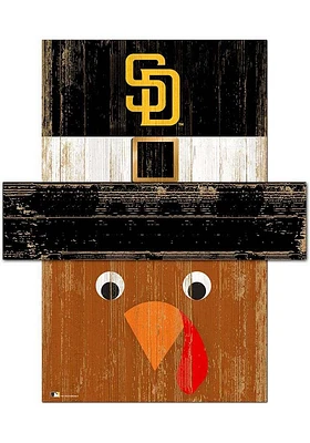 San Diego Padres Turkey Head Sign - Brown
