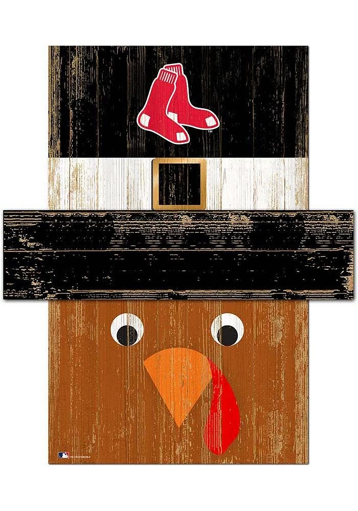 Boston Red Sox Turkey Head Sign - Red