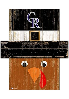 Colorado Rockies Turkey Head Sign - Purple