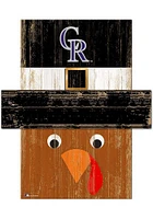 Colorado Rockies Turkey Head Sign - Purple
