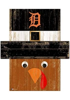 Detroit Tigers Turkey Head Sign - Navy Blue