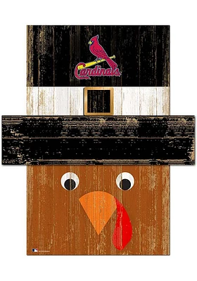 St Louis Cardinals Turkey Head 6x5 Sign - Red