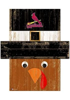 St Louis Cardinals Turkey Head 6x5 Sign - Red