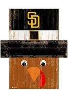 San Diego Padres Turkey Head 6x5 Sign - Brown