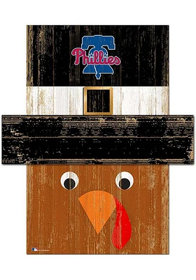 Philadelphia Phillies Turkey Head 6x5 Sign - Red
