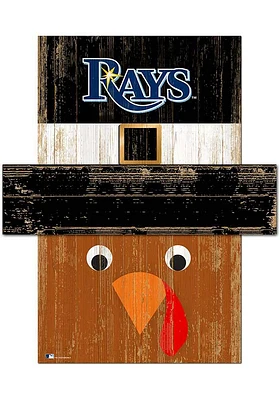 Tampa Bay Rays Turkey Head 6x5 Sign - Blue