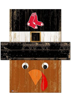 Boston Red Sox Turkey Head 6x5 Sign - Red