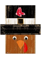Boston Red Sox Turkey Head 6x5 Sign - Red
