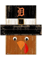 Detroit Tigers Turkey Head 6x5 Sign - Navy Blue