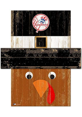 New York Yankees Turkey Head 6x5 Sign - Blue