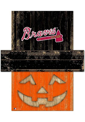 Atlanta Braves Pumpkin Head Sign - Blue