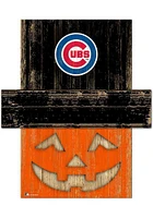 Chicago Cubs Pumpkin Head Sign - Blue