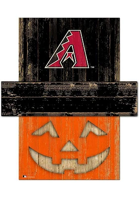 Arizona Diamondbacks Pumpkin Head Sign - Red