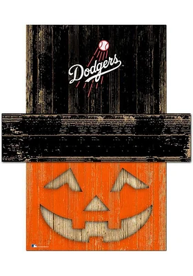 Los Angeles Dodgers Pumpkin Head Sign - Blue